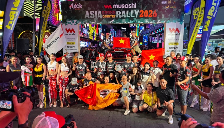 Kết thúc giải Đua xe Việt dã châu Á - AXCR năm 2026: Hai đội Việt Nam đứng ở đâu trên bảng tổng sắp?