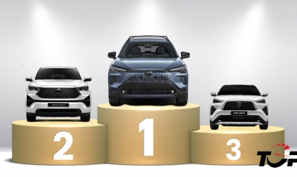 Thị trường ô tô Việt Nam - phân khúc xe Hybrid tháng 7/2026: Toyota giành trọn ba vị trí dẫn đầu