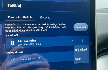 Vinfast VF 9 không kết nối được Carplay là sao thế nhỉ?