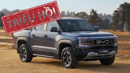 BYD triệu hồi mẫu bán tải BYD Shark 6 do nguy cơ rơi bánh dự phòng