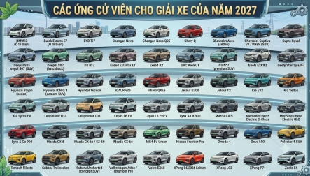 Một nửa số ứng cử viên cho giải Xe của năm là xe Trung Quốc