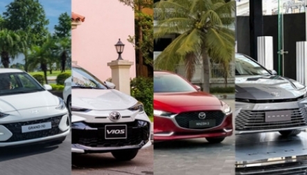 Thị trường ô tô Việt Nam: Phân khúc xe du lịch gầm thấp các cỡ tháng 8/2026