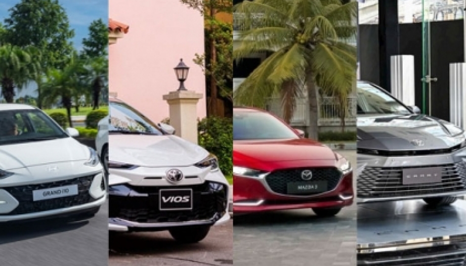 Thị trường ô tô Việt Nam: Phân khúc xe du lịch gầm thấp các cỡ tháng 8/2026