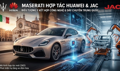 Maserati bắt tay Huawei và JAC: Biểu tượng Ý kết hợp cùng công nghệ và dây chuyền Trung Quốc, để hồi sinh