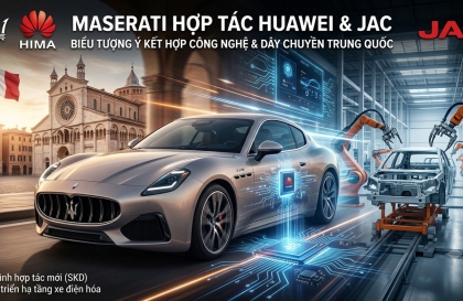 Maserati bắt tay Huawei và JAC: Biểu tượng Ý kết hợp cùng công nghệ và dây chuyền Trung Quốc, để hồi sinh