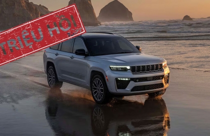 Tiếp tục triệu hồi Jeep Grand Cherokee vì lỗi hệ thống kiểm soát áp suất lốp
