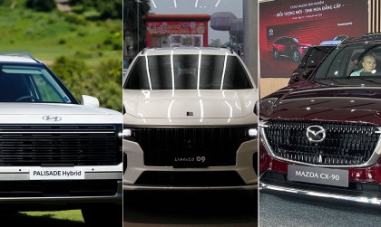 Cuộc chơi điện hoá của các mẫu xe gầm cao hạng E: Hyundai Palisade, Lynk & Co 09 hay Mazda CX-90?