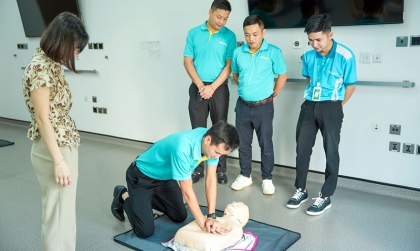 Đóng góp xã hội: Bệnh viện Vinmec, đại học VinUni đào tạo kỹ năng sơ cứu cho tài xế Green SM