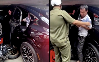 Clip TNGT: Ford Mustang Mach-e đầu tiên gặp nạn tại Việt Nam?