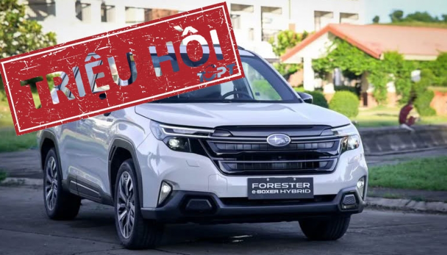 Triệu hồi Subaru Forester Hybrid do lỗi bánh răng cóc hỗ trợ đỗ xe