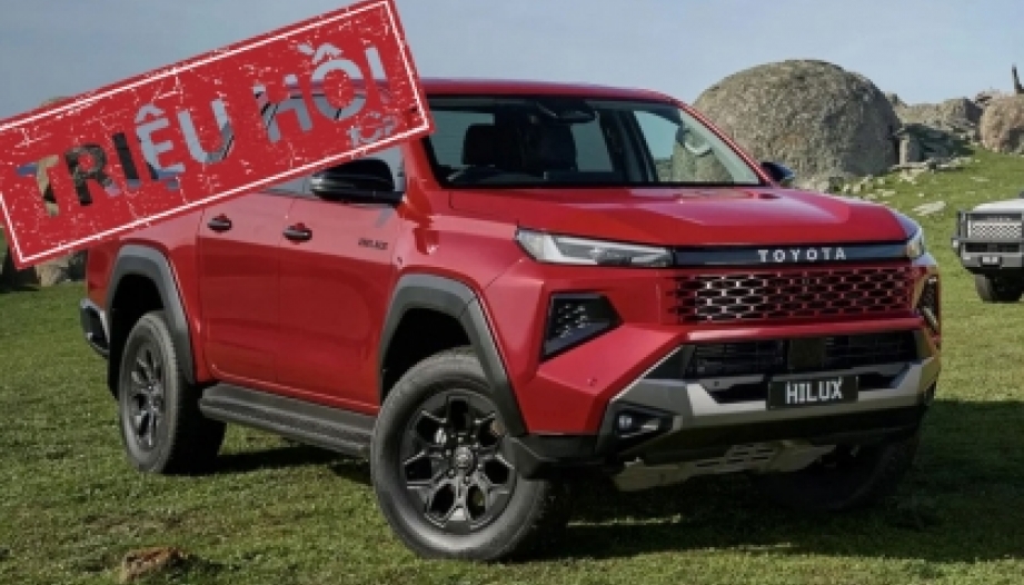 Triệu hồi hơn 2.600 chiếc Toyota Hilux tại Việt Nam vì lỗi hệ thống điều khiển điện