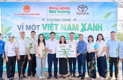 Đóng góp xã hội: Toyota Việt Nam tiếp tục triển khai Chương trình “Vì một Việt Nam xanh” năm 2026 tại Hưng Yên
