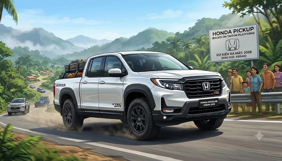 Honda bắt tay Mitsubishi làm bán tải khung gầm rời trên nền tảng Triton?
