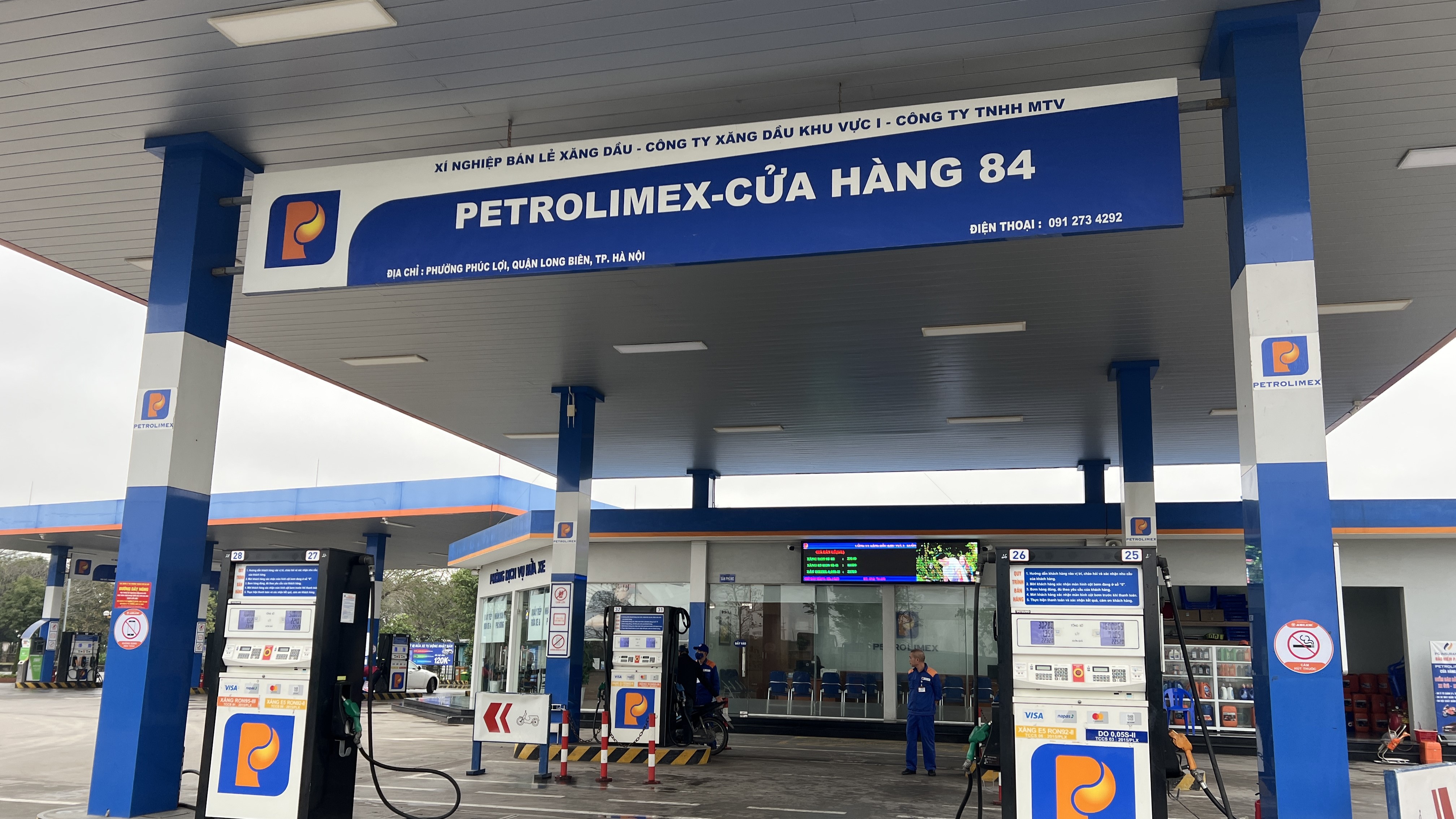 Hà Nội: Trạm sạc VinFast - Cửa hàng xăng dầu Petrolimex Số 86