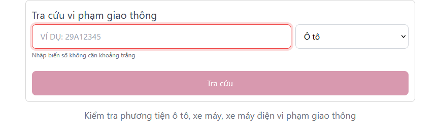 tra cứu phạt nguội giao thông trên thế giới phương tiện