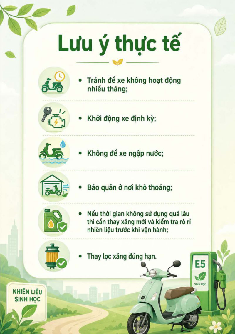 Cẩm nang sử dụng xăng sinh học E10