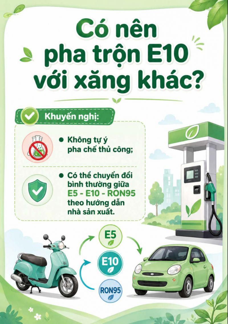 Cẩm nang sử dụng xăng sinh học E10