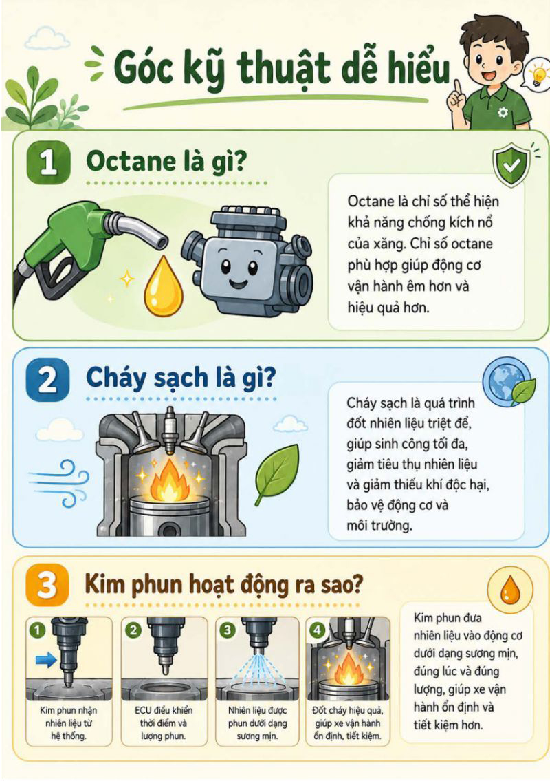Cẩm nang sử dụng xăng sinh học E10