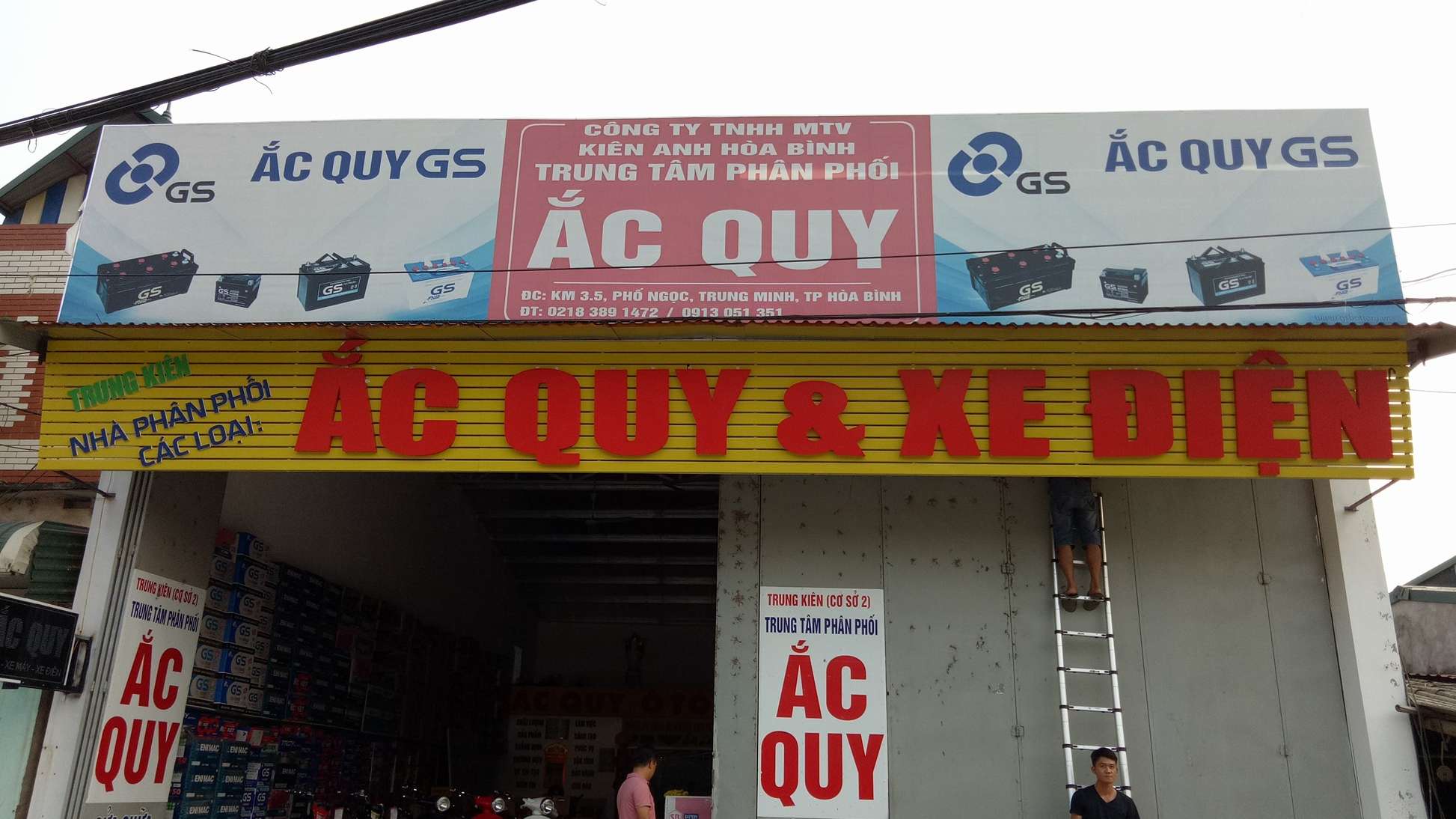 Hoà Bình: Cứu hộ Ắc quy - Ắc quy Trung Kiên